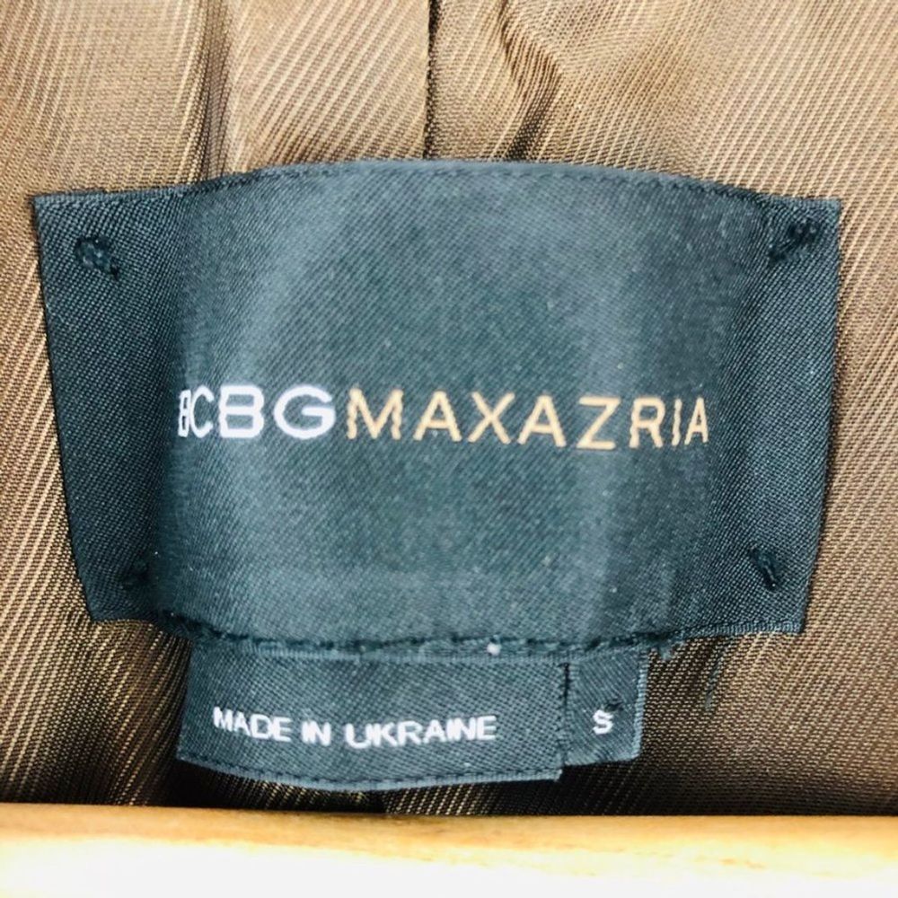 V BCBG Blazer Brown With Light Blue Pinstripes S - Picture 4 of 8